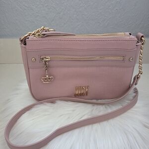 Juicy Couture Blush Crossbody Bag with Gold Accents
